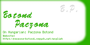 botond paczona business card